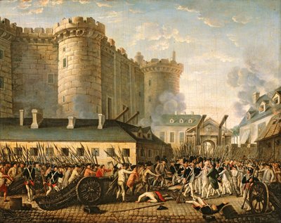 Die Einnahme der Bastille, 14. Juli 1789 von French School